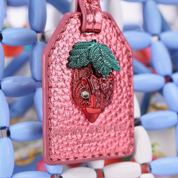 Kurt Geiger Kensington Rainbow Beaded Shopper Tote; NWT - Picture 3 of 7